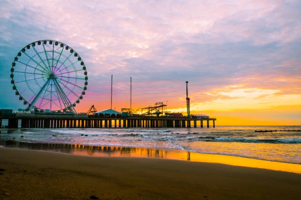 Atlantic City. Sunset we buy houses in. atlantic county, cash home buyers in nj